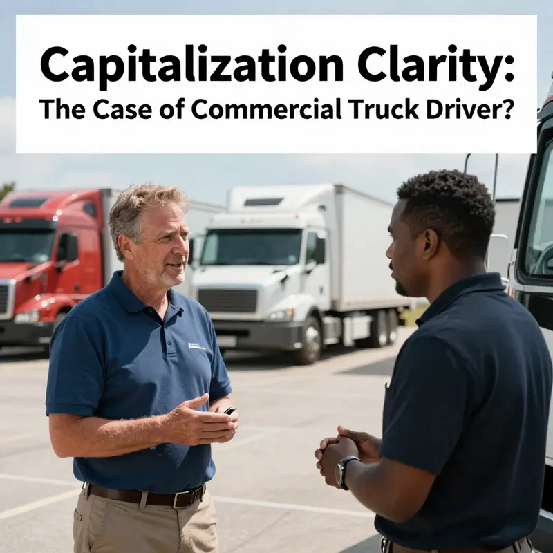 Understanding everyday language usage in job titles among trucking professionals.