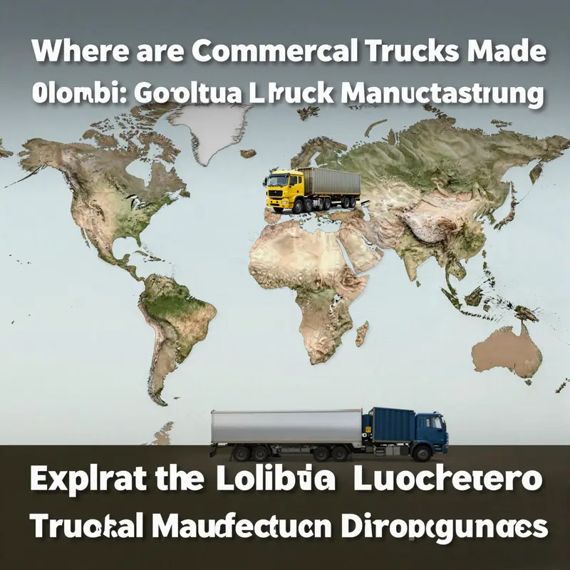 A visual representation of the global manufacturing hubs for commercial trucks, showcasing production volume and geographical distribution.