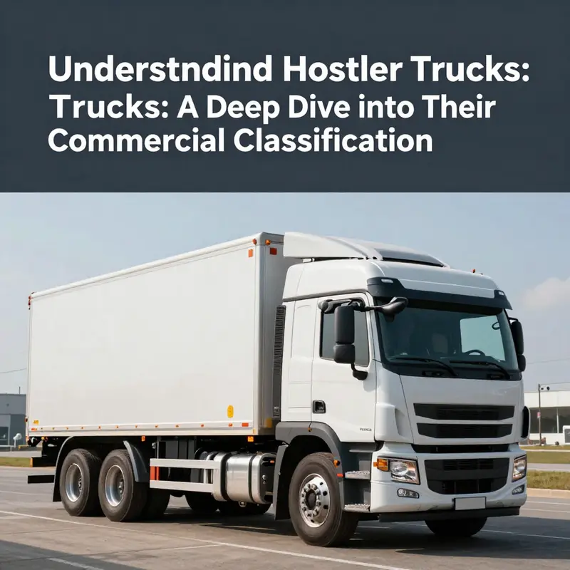 Visual representation of the classification criteria for hostler trucks as commercial vehicles.