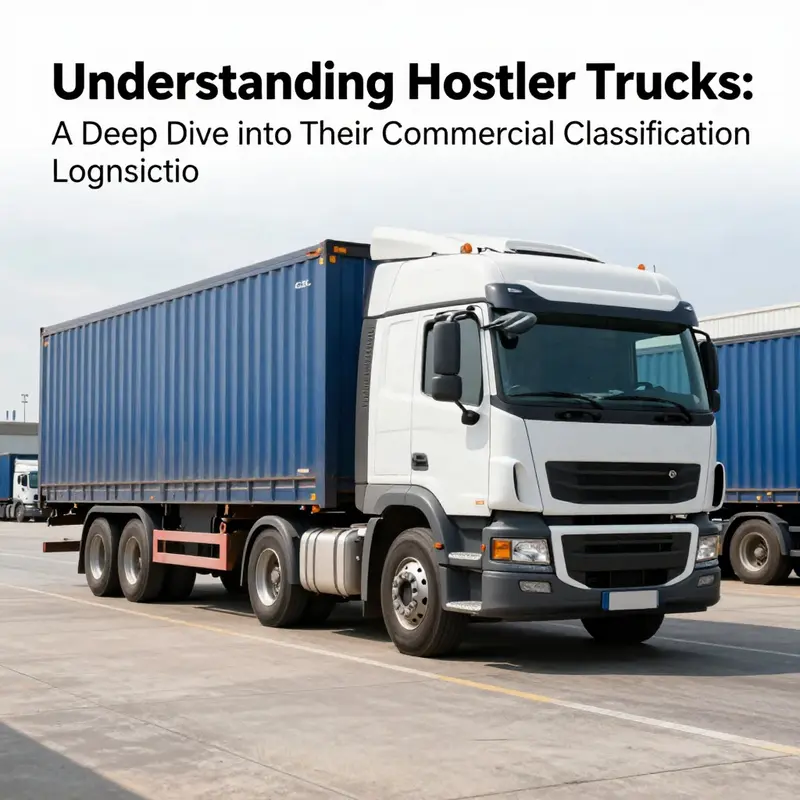 Visual representation of the classification criteria for hostler trucks as commercial vehicles.