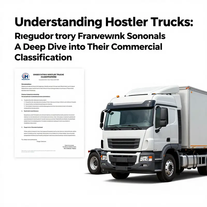 Visual representation of the classification criteria for hostler trucks as commercial vehicles.