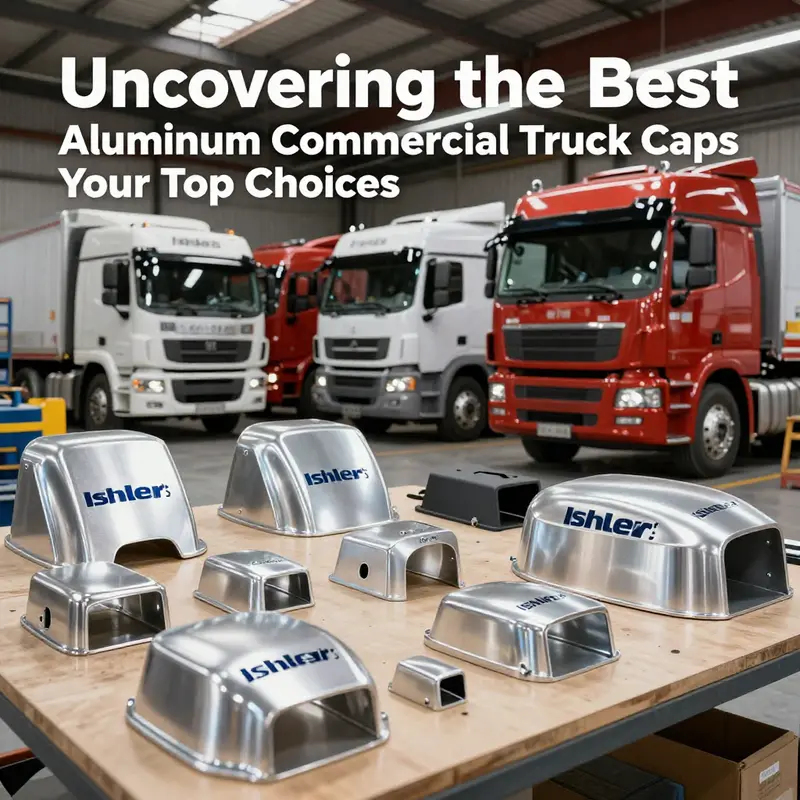 Ishler’s workshop displaying a diverse range of high-quality aluminum truck caps.