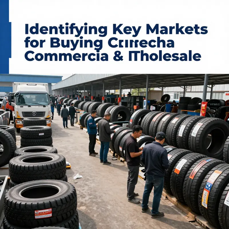 A vibrant scene illustrating key markets for purchasing commercial truck tires wholesale in China.