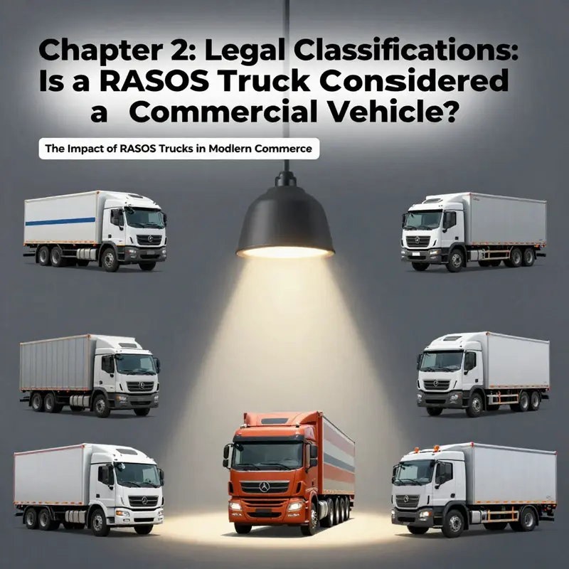 A RASOS truck exemplifying the commercial vehicle category within an industrial environment.