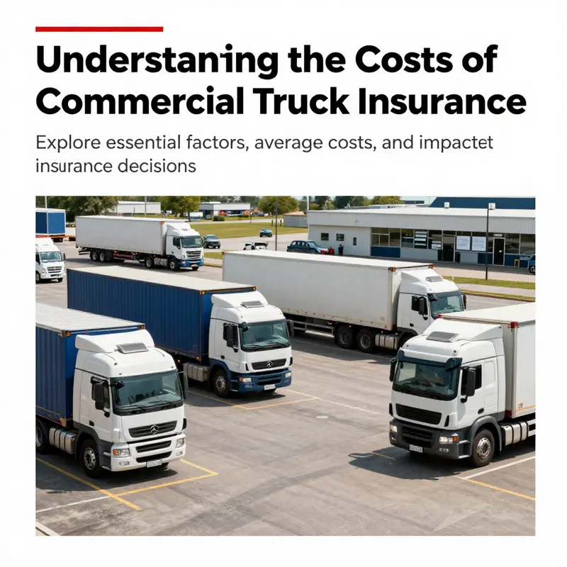 A logistics yard with trucks parked and an office building in the background.