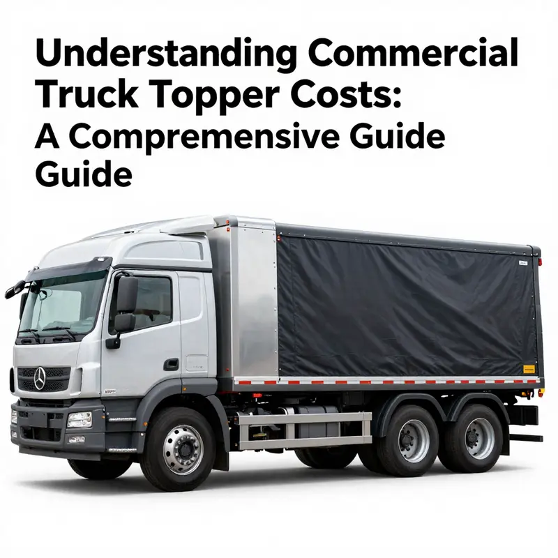 Visual breakdown of commercial truck topper pricing structures based on material and features.