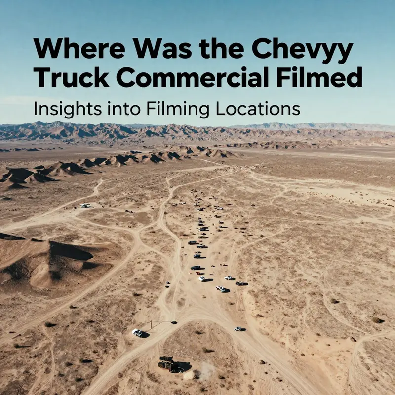A stunning aerial view of the Mojave Desert, illustrating the dramatic and rugged landscape ideal for the Chevy Truck commercial.