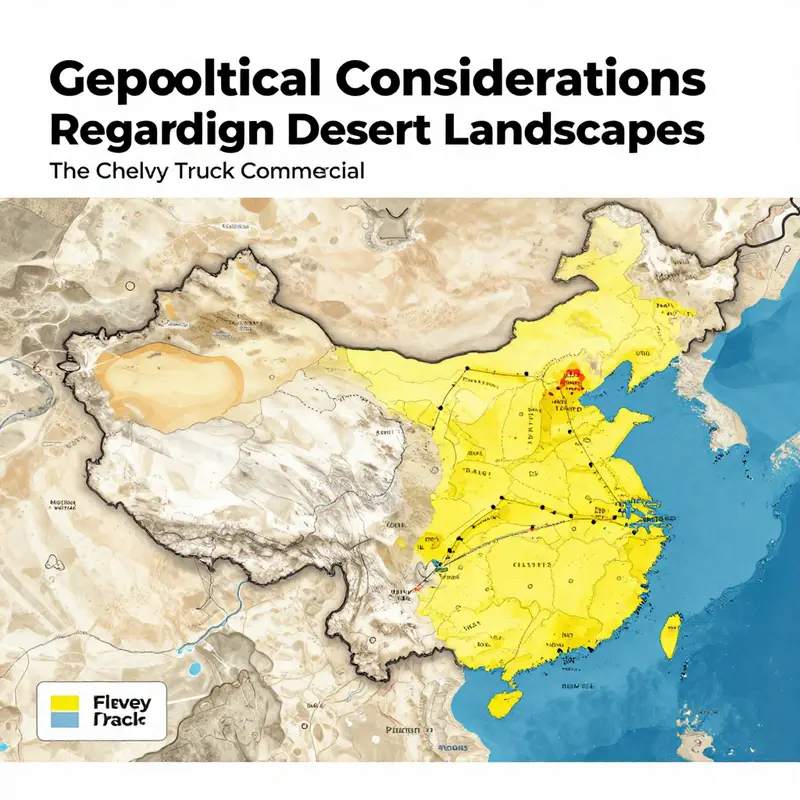 A stunning aerial view of the Mojave Desert, illustrating the dramatic and rugged landscape ideal for the Chevy Truck commercial.