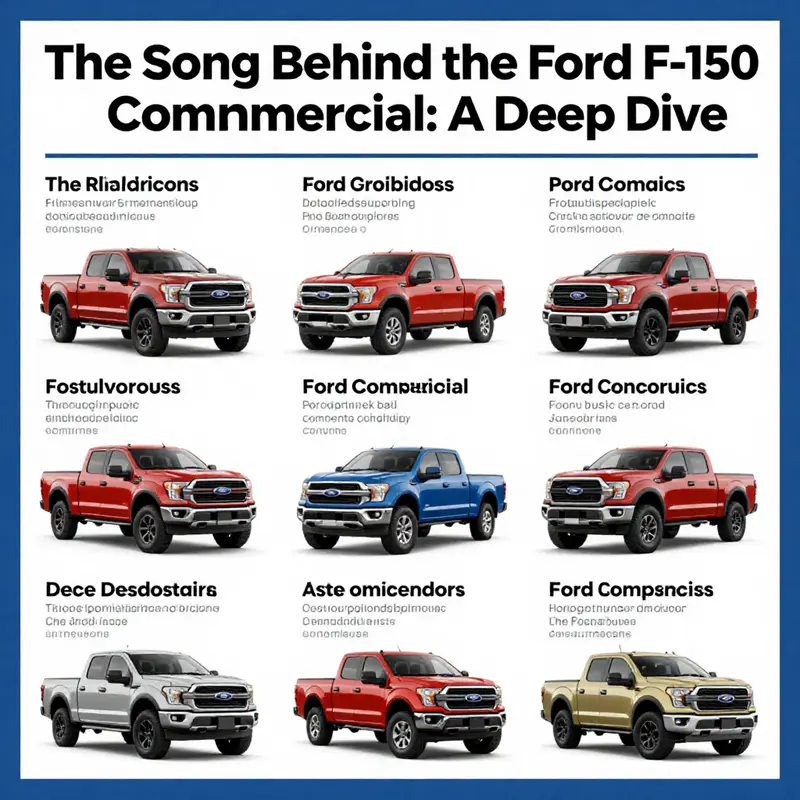 The Ford F-150 traversing challenging landscapes, embodying power and the themes of the song.