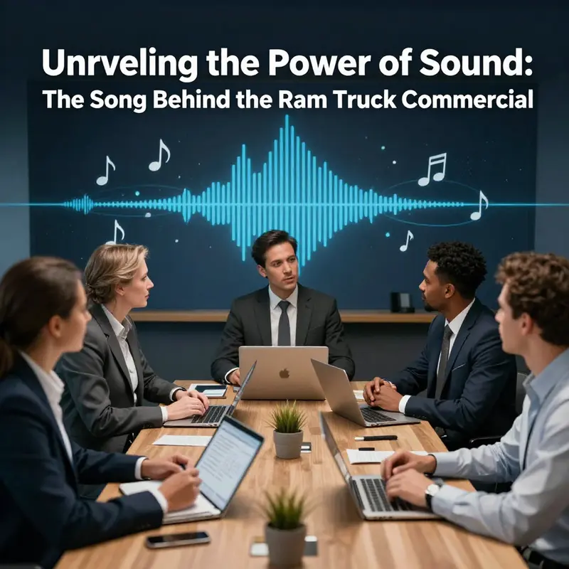 The synergy between the Ram Truck and the energetic track enhances brand perception.