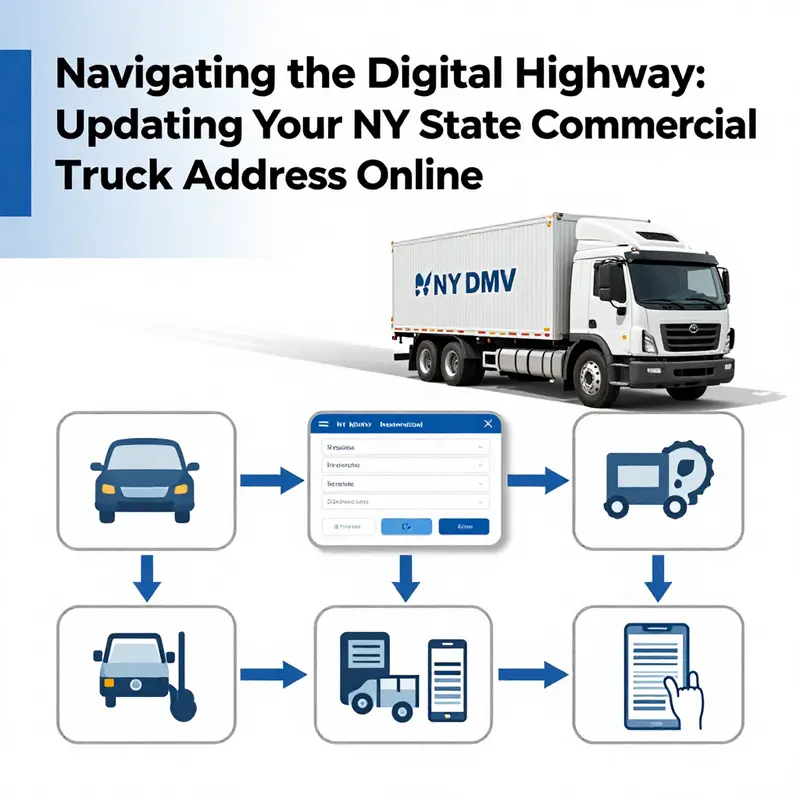 Navigating the NY DMV MyDMV portal for address changes.
