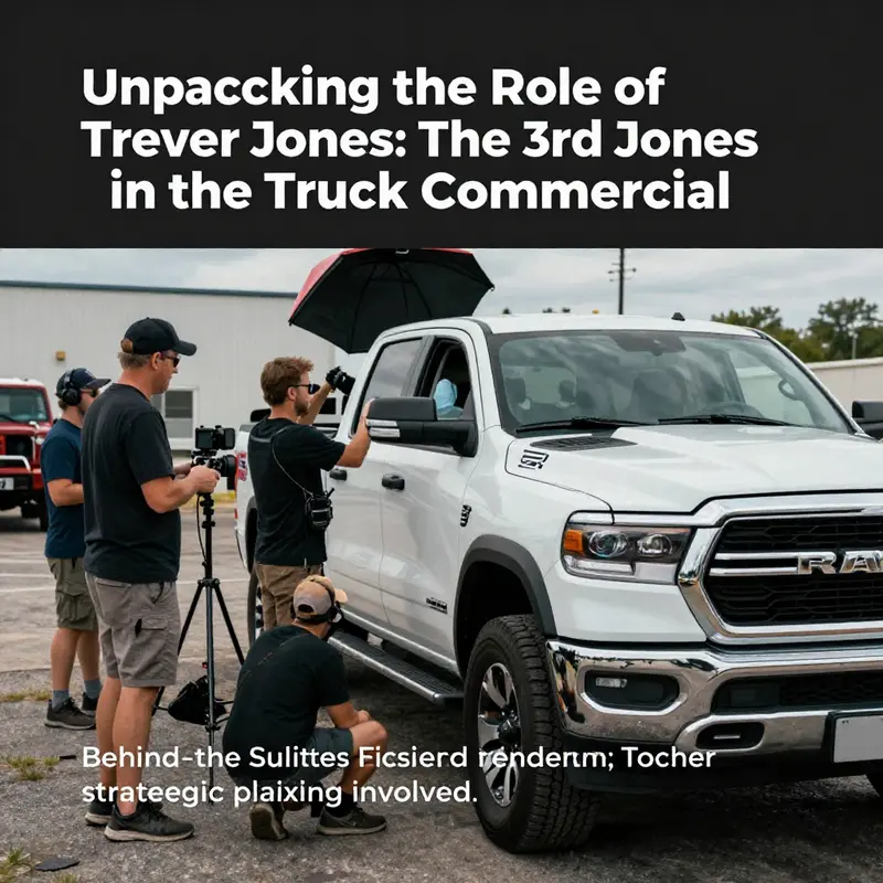 Trevor Jones delivering a memorable bass performance, epitomizing his character in the truck commercial.