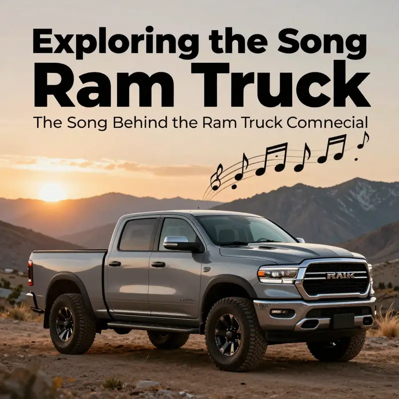 The synergy between the Ram Truck and the energetic track enhances brand perception.