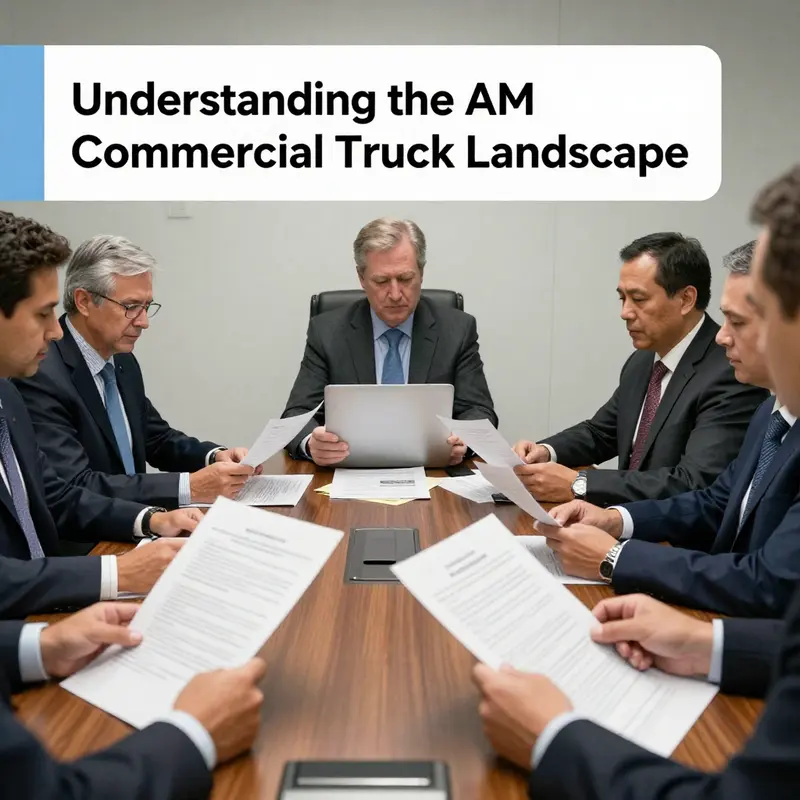 Overview of the AM commercial truck industry highlighted by the forefront of logistical operations.
