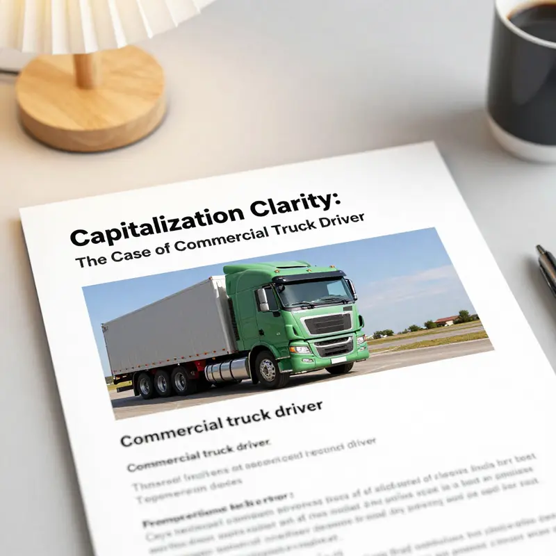 Understanding everyday language usage in job titles among trucking professionals.