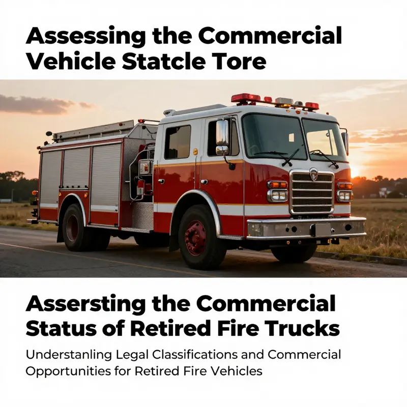 A serene sunset behind an old fire truck, representing its journey from active duty to new opportunities.