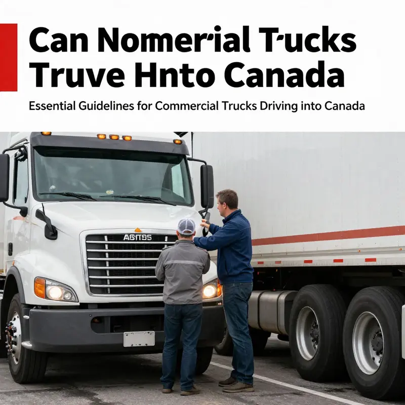 A truck driver prepares vital documentation for crossing the border to Canada.