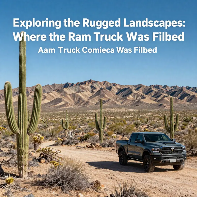 The stunning Sonoran Desert in Arizona, a key filming location for the Ram Truck commercial.
