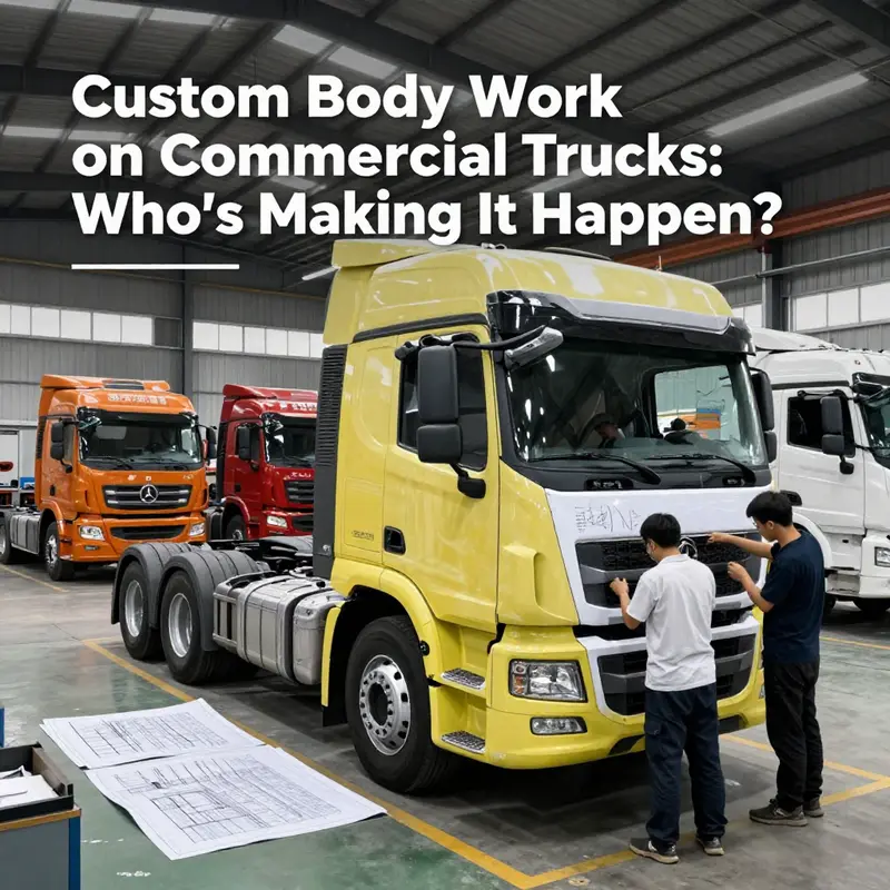 Inside a Mercedes-Benz factory where in-house customization for commercial trucks takes place.