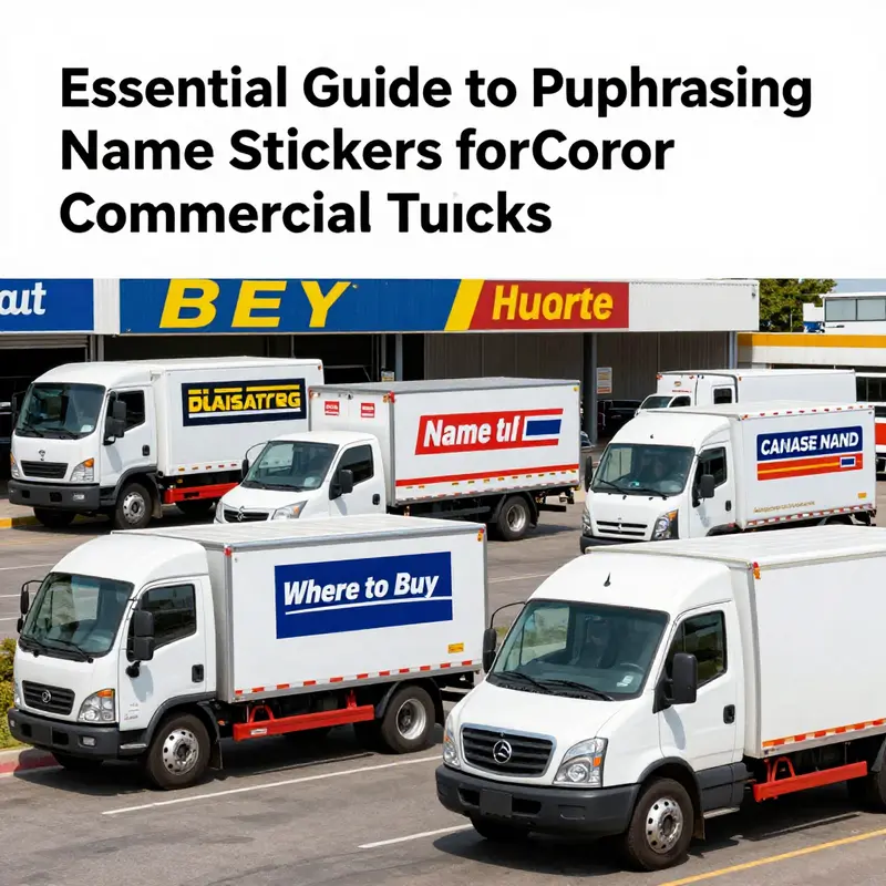 Diverse suppliers offer an array of name stickers for commercial trucks, catering to branding and safety needs.