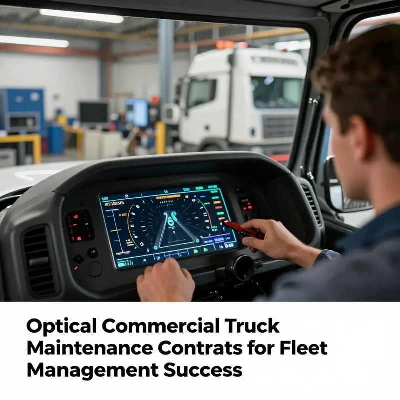 Overview of contract maintenance options for commercial trucks highlighting key components and services.
