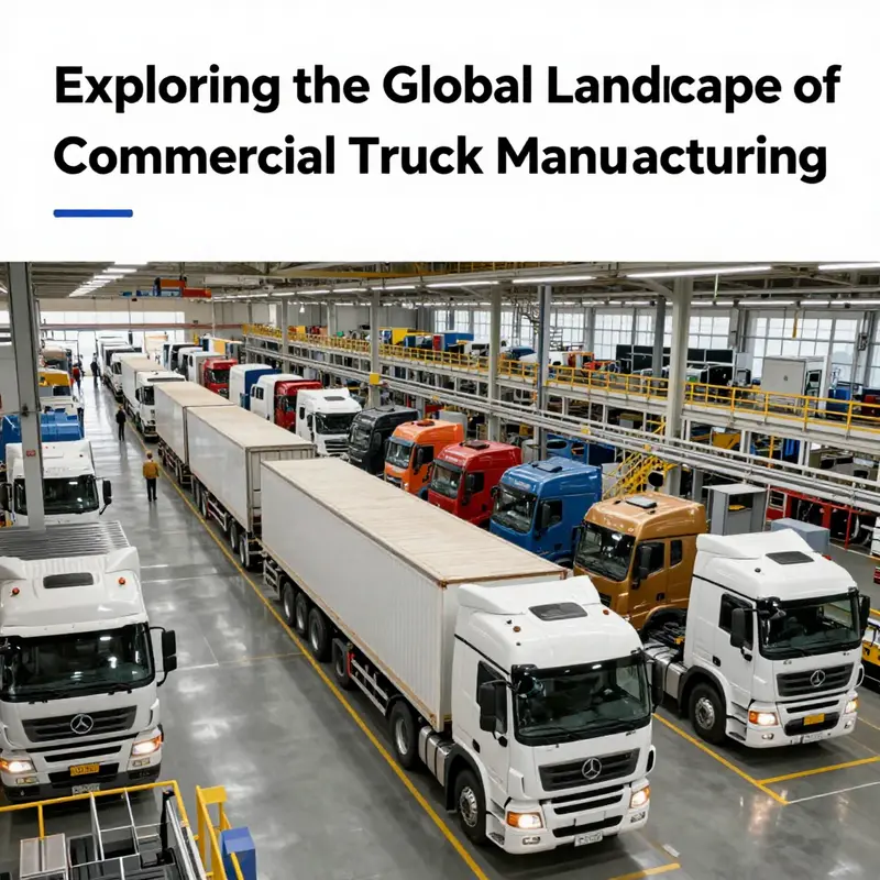 A wide shot of a commercial truck assembly plant highlighting the process of manufacturing trucks.