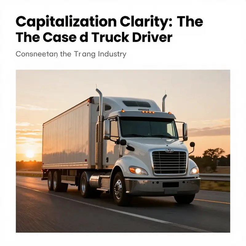 A commercial truck driving on a highway at sunset, symbolizing the importance of the trucking industry.