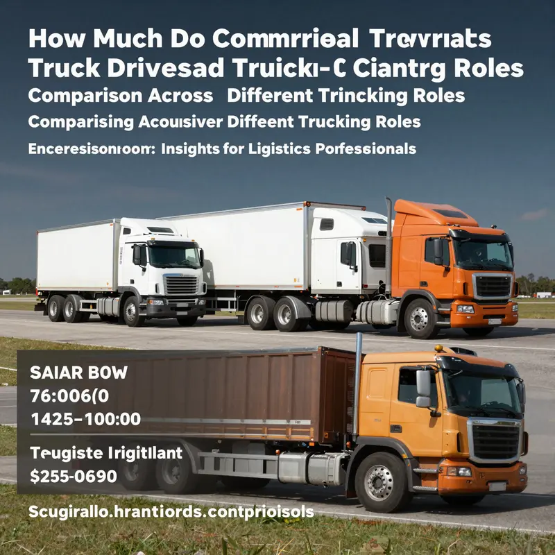 An overview of salaries and earnings among diverse commercial truck drivers in the industry.
