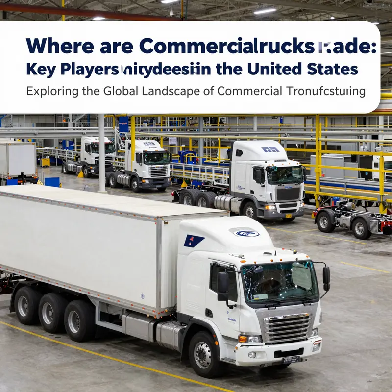 A visual representation of the global manufacturing hubs for commercial trucks, showcasing production volume and geographical distribution.
