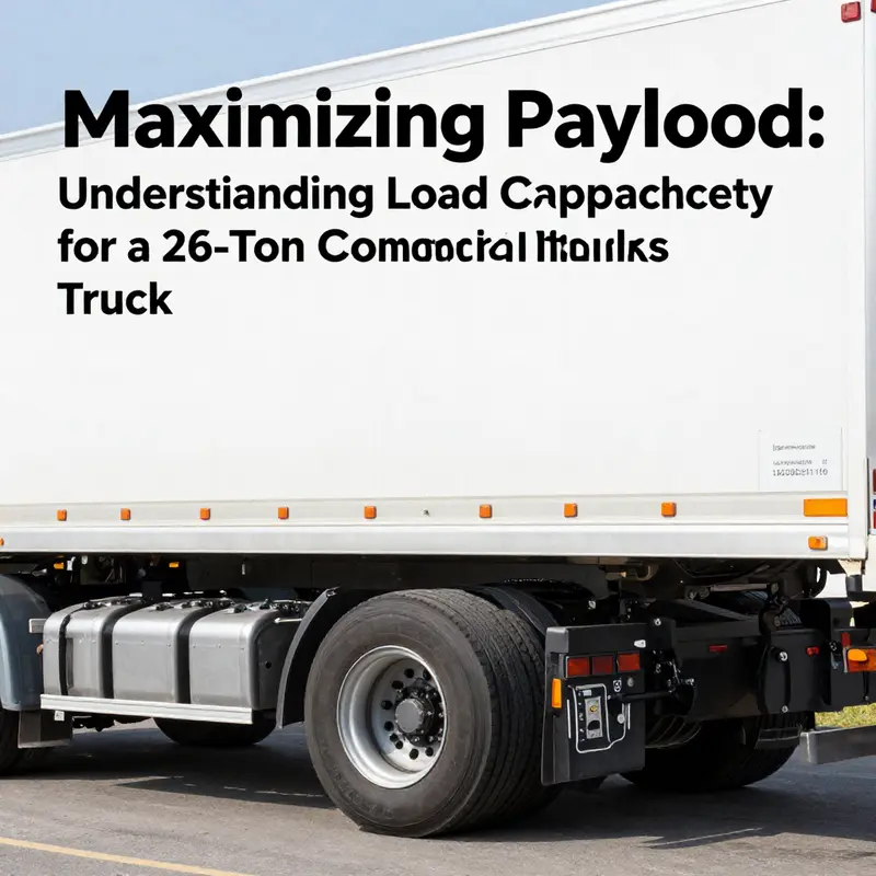 Visualizing the axle configuration and weight specifications of a 26-ton commercial truck.