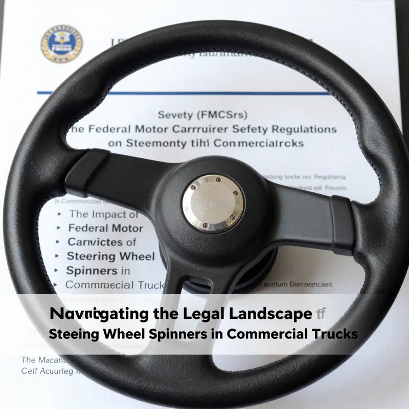 State regulations on steering wheel spinners in commercial trucks significantly impact legality.