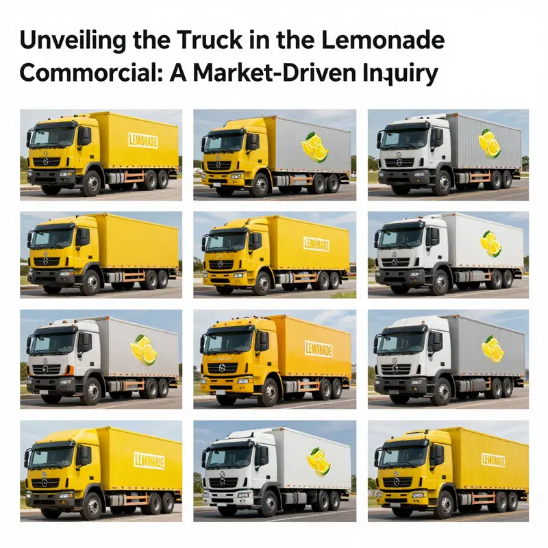 A lemonade stand paired with a classic truck, symbolizing the synergy of brand and vehicle in advertising.