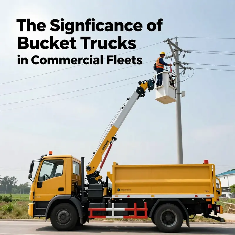 Diagram illustrating the classification of bucket trucks as commercial vehicles among other vehicle types.
