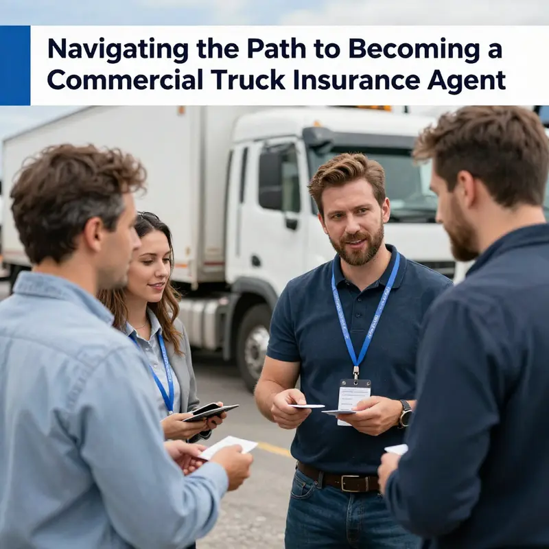 An aspiring truck insurance agent evaluating eligibility requirements with their mentor.