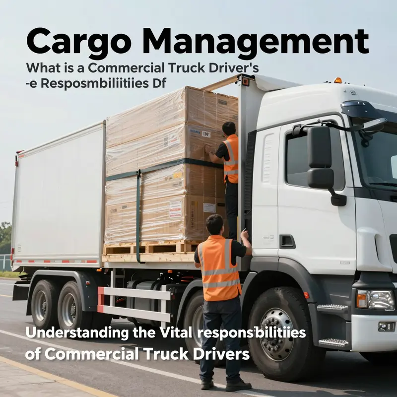 A truck driver conducts a thorough pre-trip inspection to ensure vehicle safety.