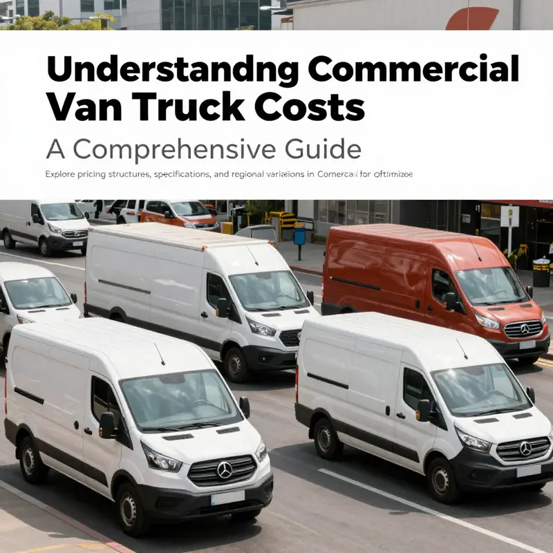 A variety of commercial van trucks in an urban logistic setting.