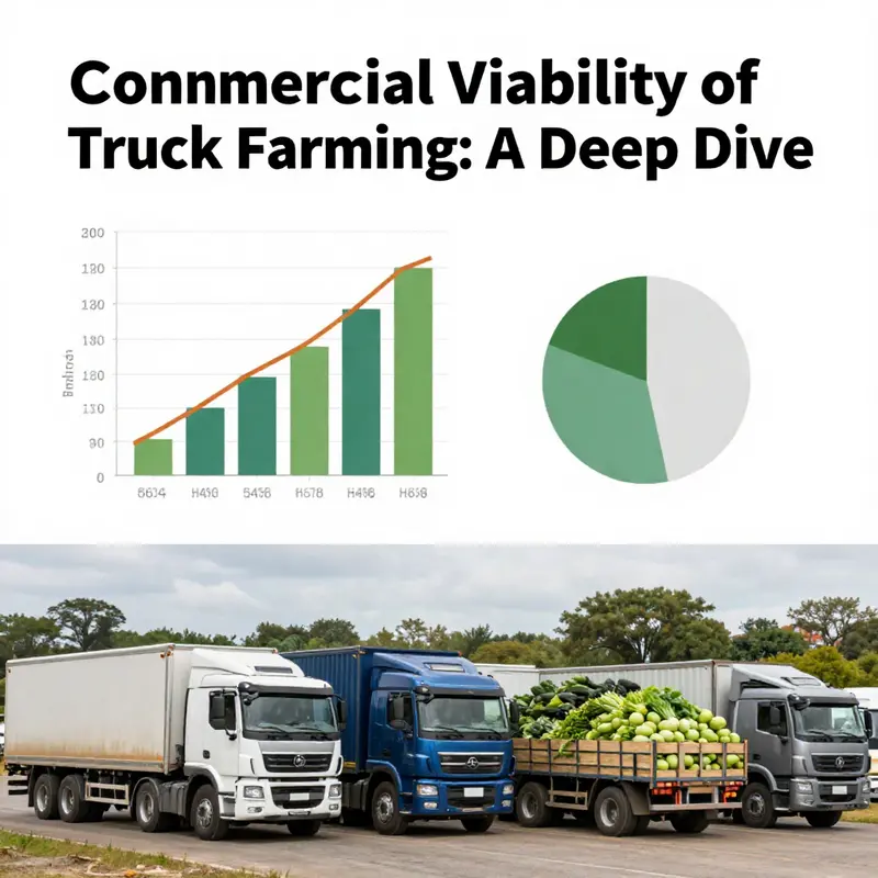 A bustling truck farm showcasing the vibrancy of commercial farming operations.