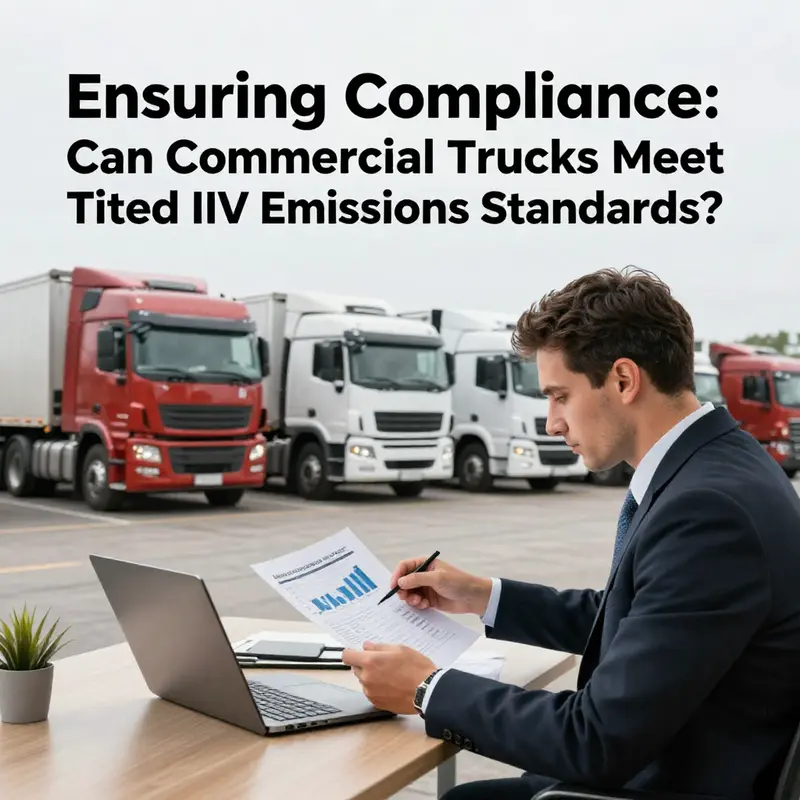 Modern commercial truck engine equipped with advanced emission control technologies.