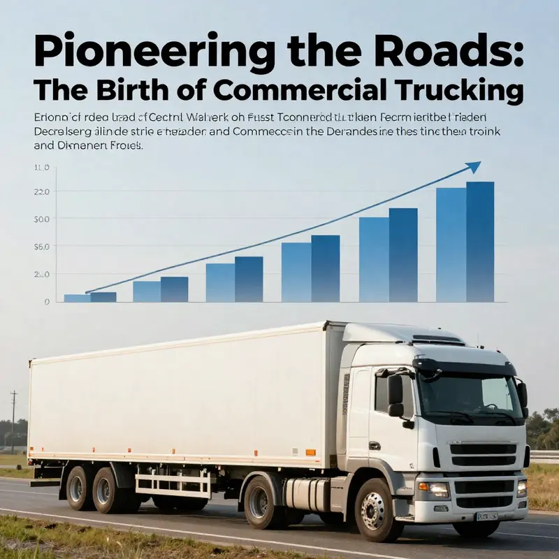 An early commercial truck exemplifying the beginnings of an industry.