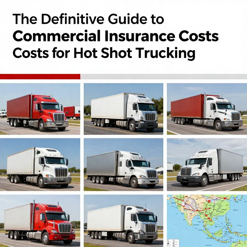 An overview of the annual costs associated with commercial insurance for hot shot trucking.