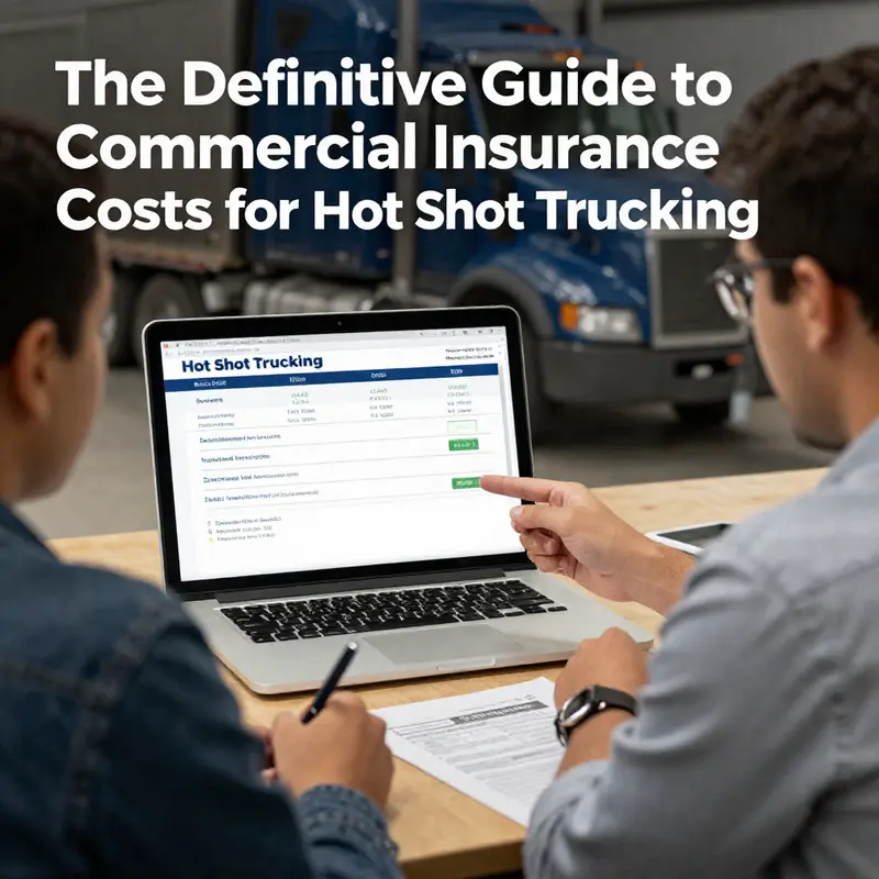 An overview of the annual costs associated with commercial insurance for hot shot trucking.