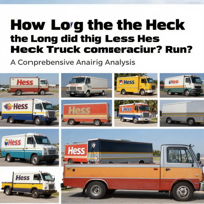 A nostalgic look at the Hess Truck commercial, showcasing its impact on advertising.