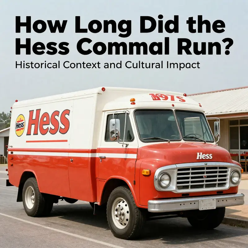 A nostalgic look at the Hess Truck commercial, showcasing its impact on advertising.