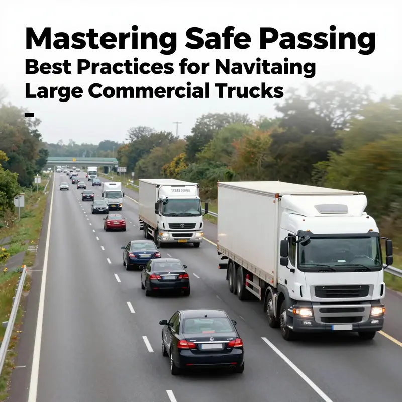 A vibrant highway scene displaying multiple vehicles, highlighting the importance of safe interactions among different vehicle types.