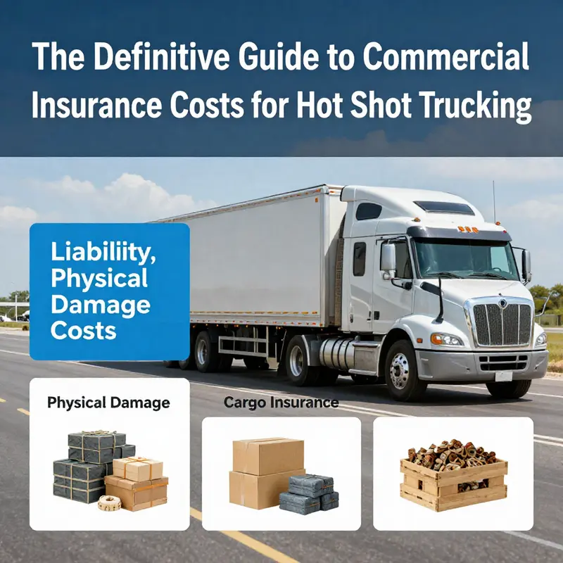 An overview of the annual costs associated with commercial insurance for hot shot trucking.