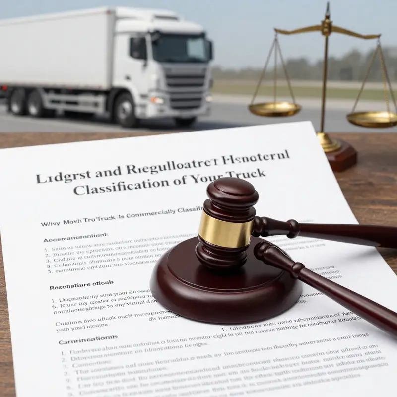 A truck actively used for transporting goods to a construction site, underlining its commercial purpose.