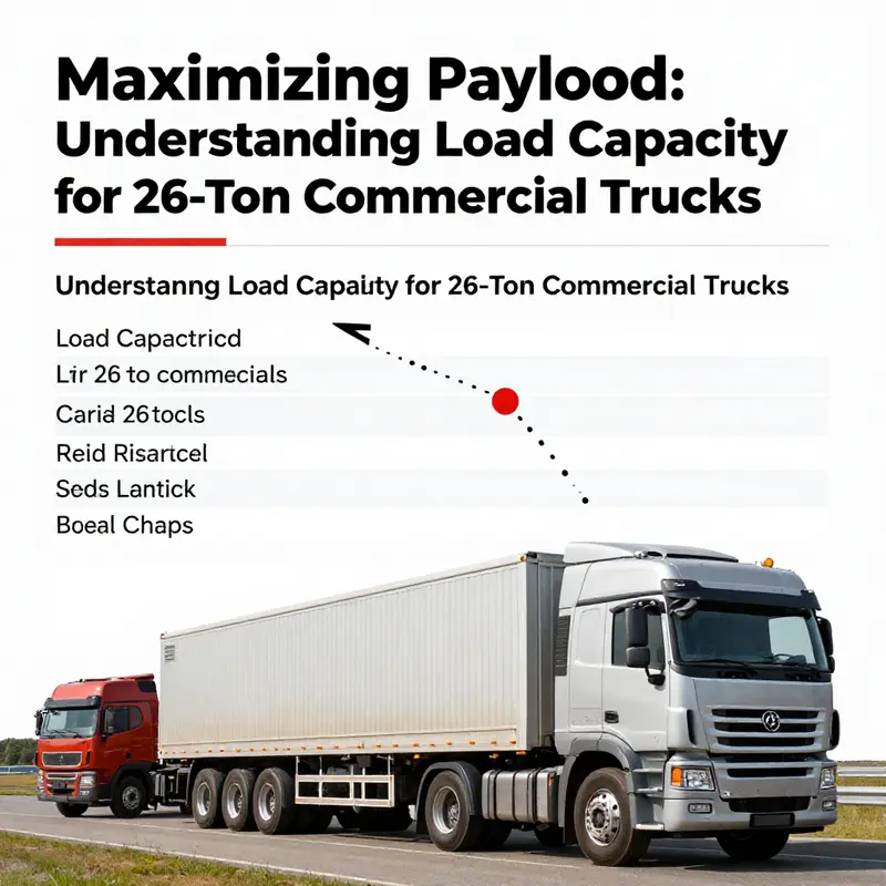Visualizing the axle configuration and weight specifications of a 26-ton commercial truck.