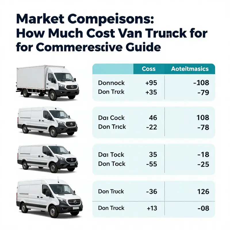 A visual representation of different commercial van truck types available for procurement.