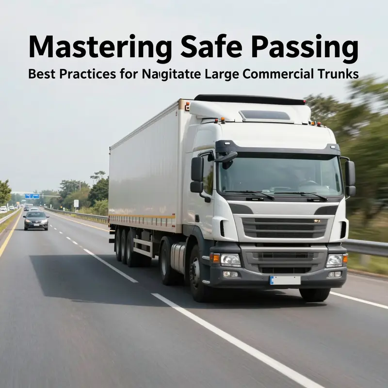 Visualizing the critical blind spots of a large commercial truck compared to a smaller passenger vehicle.