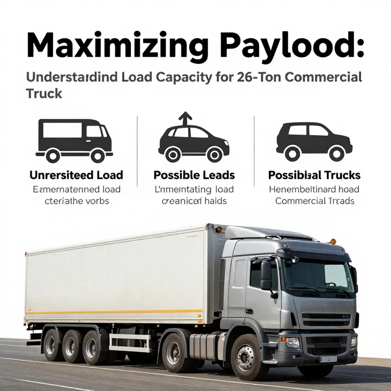 Visualizing the axle configuration and weight specifications of a 26-ton commercial truck.